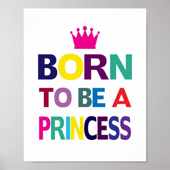 Póster Nacida Una Princesa (tamaño de marco de imagen est (Frente)