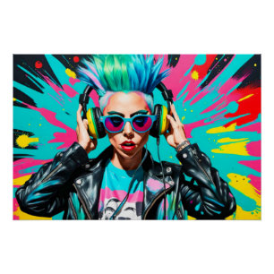 PÓSTER NACIDO DE ESTA MANERA DE ROCAS DE PUNK