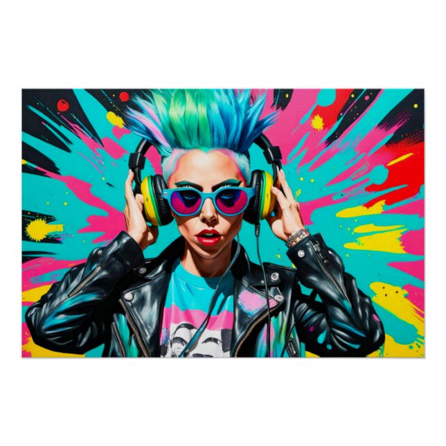 PÓSTER NACIDO DE ESTA MANERA DE ROCAS DE PUNK (Anverso)