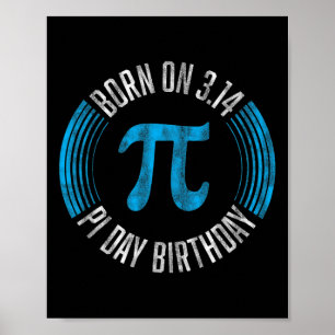 Póster Nacido El 14 De Marzo, Día Del Pi, 3.14
