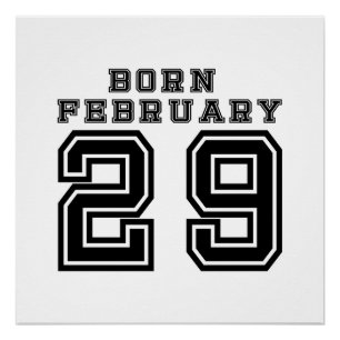 Póster Nacido el 29 de febrero
