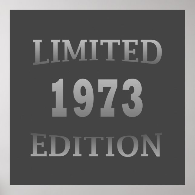Póster nacido en 1973 edición limitada de 50 años (Frente)