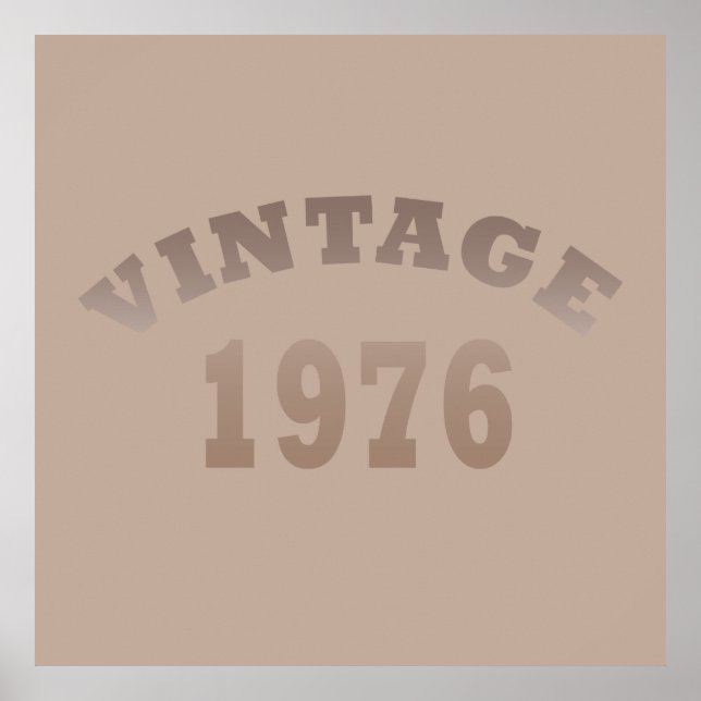 Póster Nacido en 1976, en un antiguo cumpleaños (Frente)