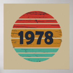 Póster Nacido en 1978, en un antiguo cumpleaños