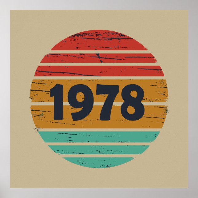 Póster Nacido en 1978, en un antiguo cumpleaños (Frente)