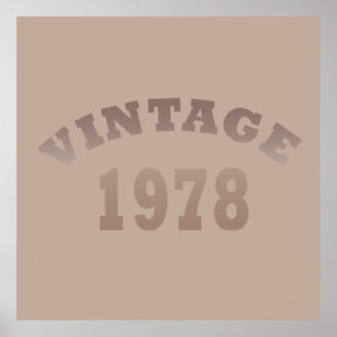 Póster Nacido en 1978, en un antiguo cumpleaños