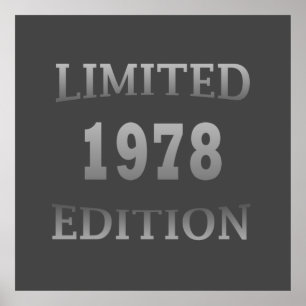 Póster Nacido en 1978, en un antiguo cumpleaños