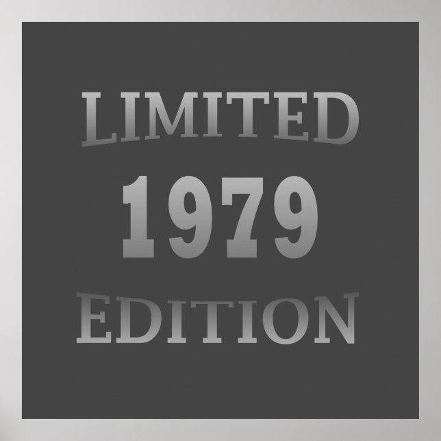 Póster nacido en 1979 cumpleaños edición limitada (Frente)