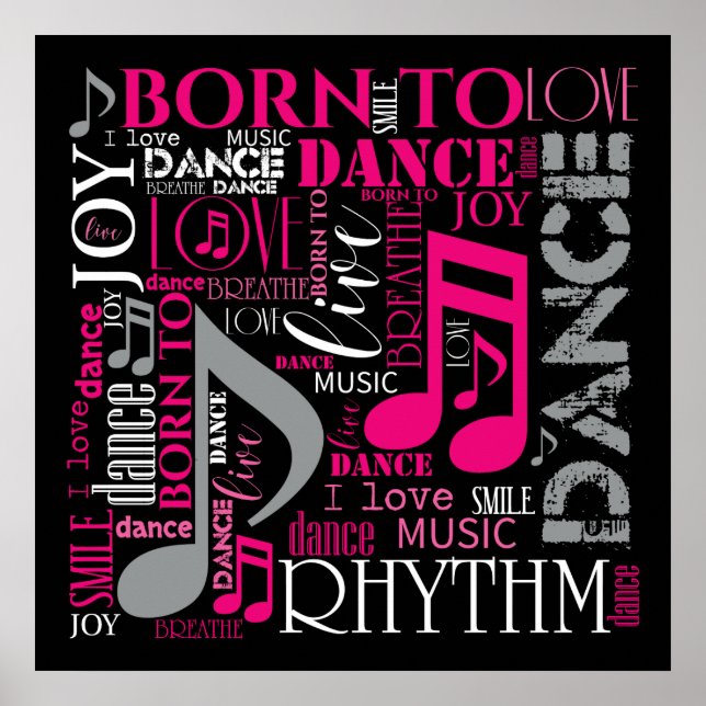 Póster Nacido en Dance Pink ID277 (Frente)