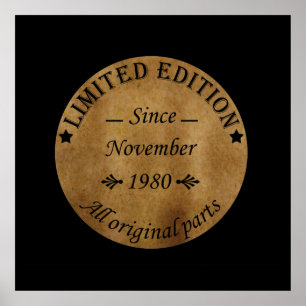 Póster nacido en noviembre de 1980