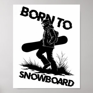 Póster Nacido en Snowboard1