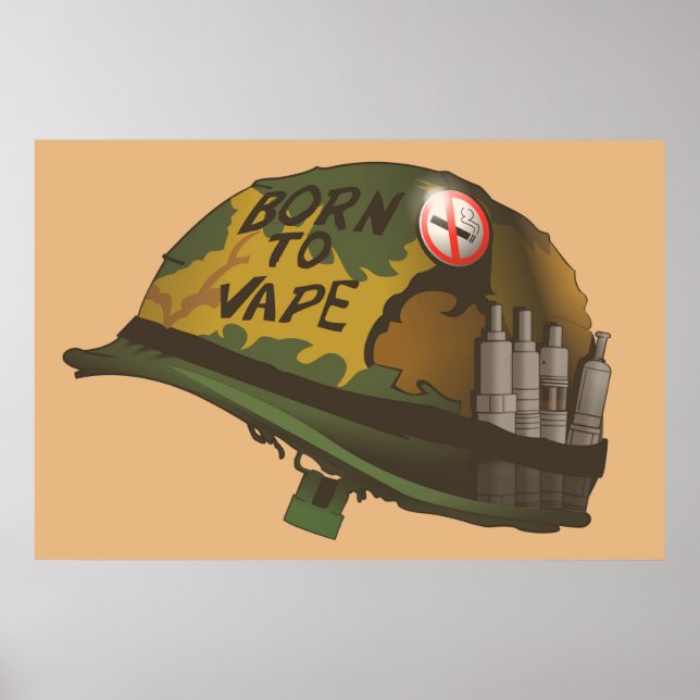 Póster Nacido en Vape (Frente)