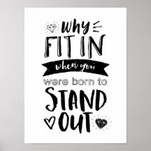 Nacido Para Destacar A Poster Motivacional De Guay