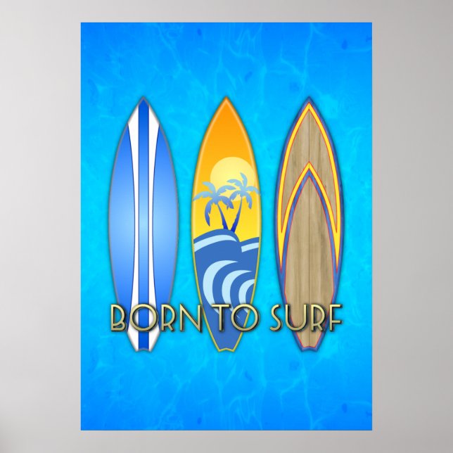 Póster Nacido Para Surf (Frente)