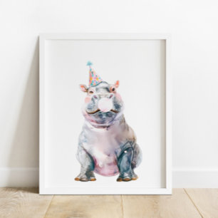 Póster Nacimiento de animales salvajes del Fiesta Safari 