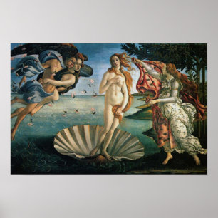 Póster Nacimiento de Botticelli de Venus