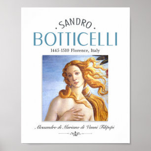 Póster Nacimiento de Botticelli de Venus Pintura y Painte
