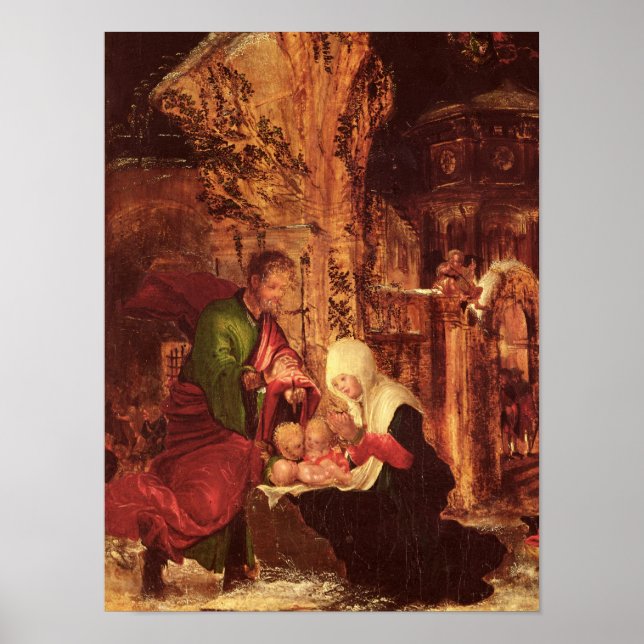 Póster Nacimiento de Cristo, c.1520-25, (Frente)