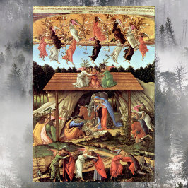 Póster Nacimiento de Cristo por Botticelli, Navidades Nat