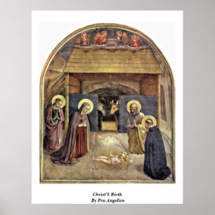 Póster Nacimiento De Cristo Por Fra Angelico
