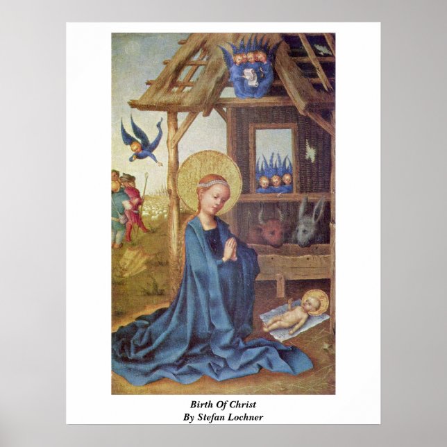 Póster Nacimiento De Cristo Por Stefan Lochner (Frente)
