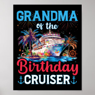 Póster Nacimiento De Crucero Gracioso De La Abuela Del Na