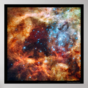 Póster Nacimiento de estrellas Tarantula Nebula Frontera