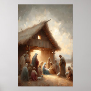 Póster Nacimiento de Jesús Belén Jesús nace Cristo