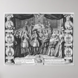 Póster Nacimiento de Louis, delfín de Francia