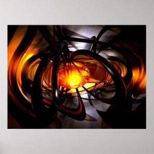 Póster Nacimiento de un Poster de resumen de sol