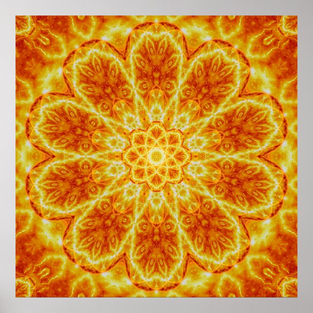 Póster Nacimiento de un Sun Mandala (Frente)