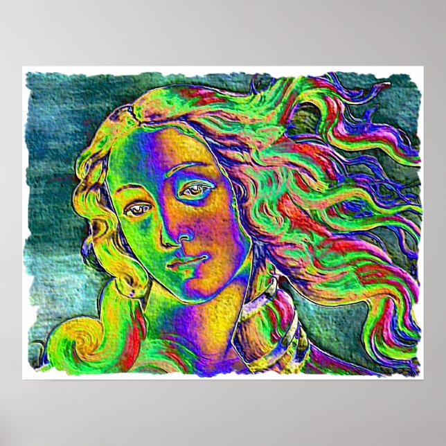 Póster Nacimiento de Venus Rough Edge (Frente)