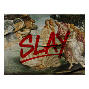Póster Nacimiento de Venus × SLAY – Edición Red Marker