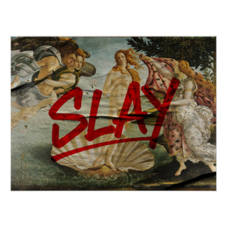 Póster Nacimiento de Venus × SLAY – Edición Red Marker