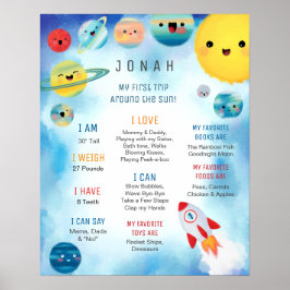 Póster Nacimiento del buque de cohetes de planetas del es