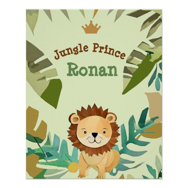 Póster Nacimiento del León del Principito de la Pequeña J (Anverso)