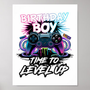 Póster Nacimiento Del Niño Tiempo Para Levantar Videojueg