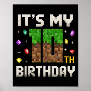 Póster Nacimiento es mi décimo cumpleaños, video jugador