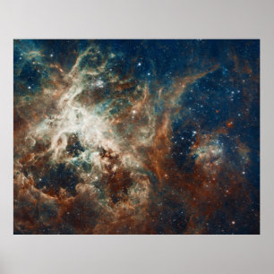 Póster Nacimiento Estelar en 30 Doradus Tarantula Nebula 