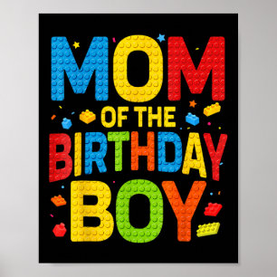 Póster Nacimiento Fiesta Mamá De La Construcción De Camis