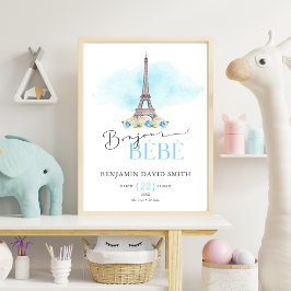 Póster Nacimientos Bonjour Bébé Baby Nursery