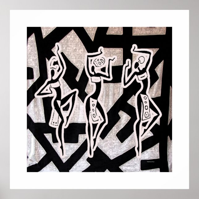 Póster Nación africana de ritmo bajo control (Frente)