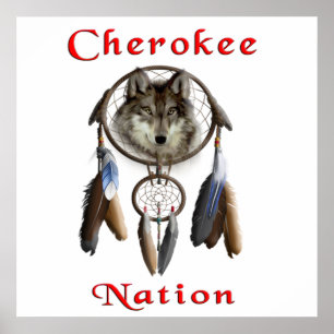 Póster nación cherokee