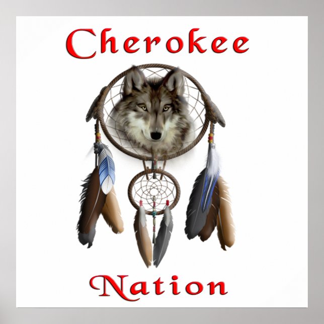 Póster nación cherokee (Frente)