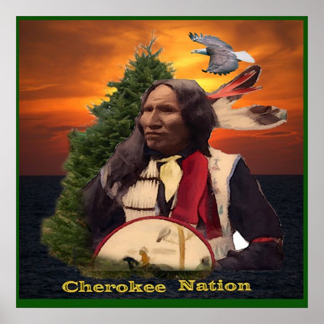 Póster Nación de Cherokee (Frente)