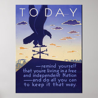 Póster Nación libre e independiente