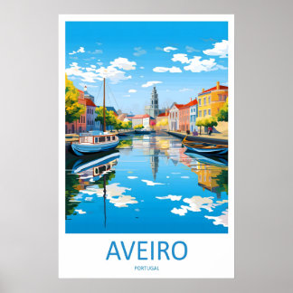 Póster Nacional de Esquí de Aveiro Vintage Parque 