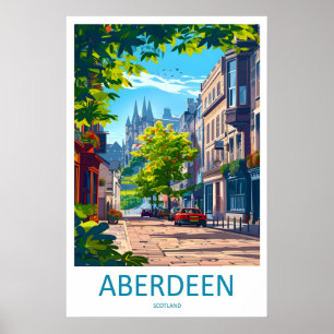 Póster Nacional de Esquí de Viajes a Aberdeen Parq