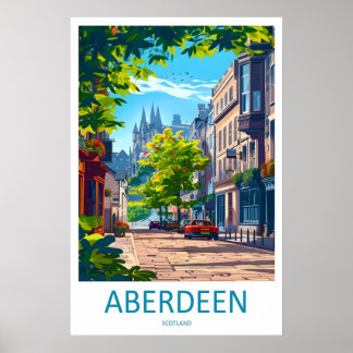 Póster Nacional de Esquí de Viajes a Aberdeen Parq
