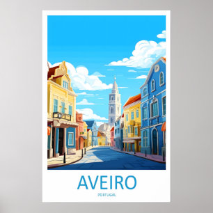 Póster Nacional Vintage de Esquí de Aveiro Park Vi